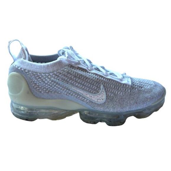 Nike Air VaporMax 2021 Flyknit White Pure Platinum Women's Size 9 Running Shoes - Picture 2 of 9